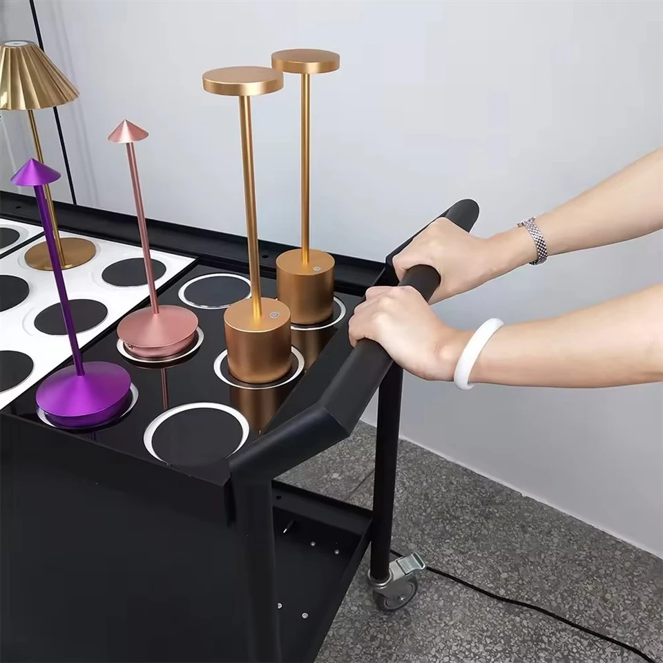 Wireless Charging Handcart Portable Table Lamp Multi-Charging Restaurant best